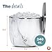 SNOWFOX XL Premium Vacuum Insulated Double Wall Stainless Steel Ice Bucket with Lid/Scoop, Bar Accessories, Large Elegant Party Bucket, Chills Several Bottles, Beautiful Entertaining Supplies, 7 Liter