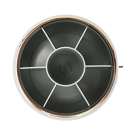 Organizador de Pincéis de Maquiagem Com Capa e 6 Compartimentos para Penteadeira e Armazenamento No