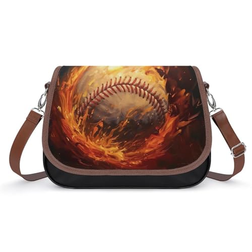 Sac à main cuir contre la pluie avec motif baseball stylé