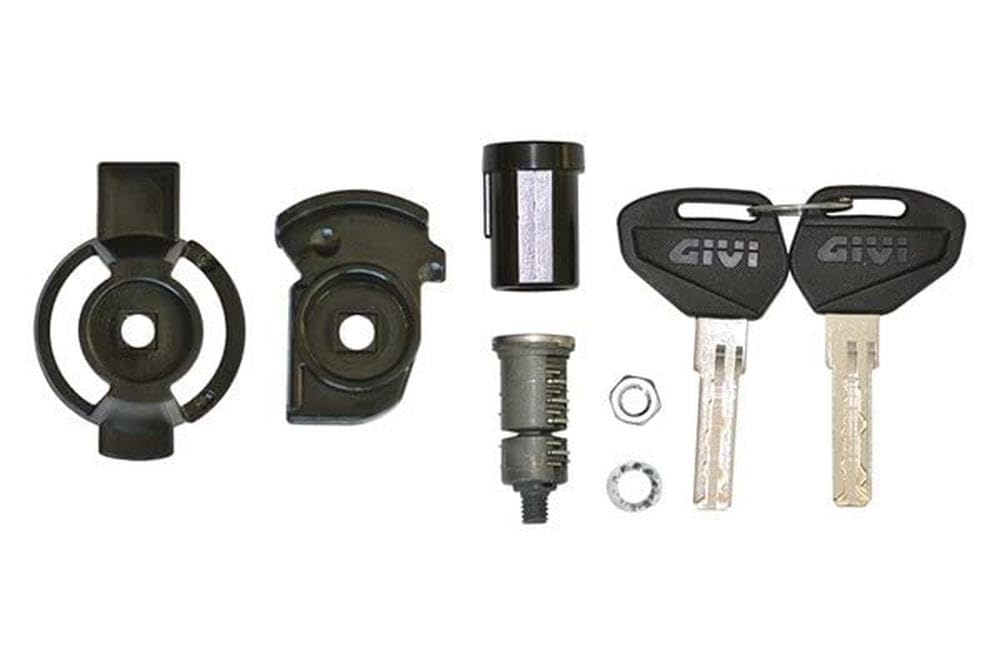 GIVI SL102 - Set di Serrature di Sicurezza a Chiave, Colore: Nero