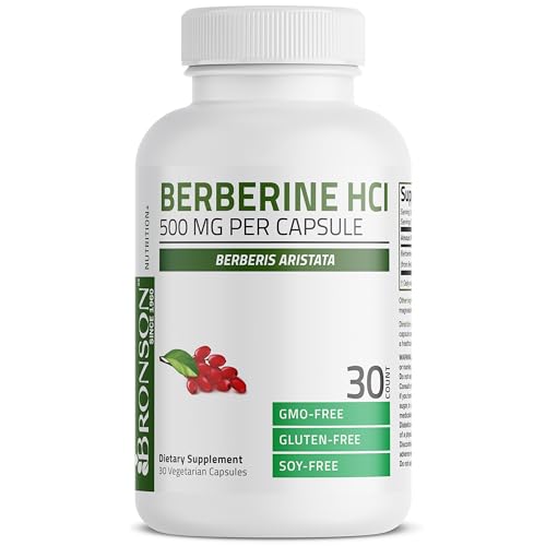 image for Bronson Berberine As Berberine HCI Berberis Aristata 500mg Per Vegetar