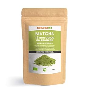 Biologische Matcha Thee in poeder [CULINAIRE KWALITEIT] 100 gram. Bio Japanse Groene Matcha-Thee. Geproduceerd in Uji…