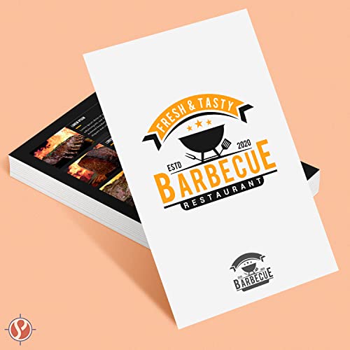 8.5 X 5.5” Bright White Card Stock Paper – Great For Arts And Crafts, Greeting Cards, Invitations, Flyers, Brochures, Photos | Heavyweight 80Lb (216Gsm) Cover Cardstock | 100 Sheets Per Pack #TOP2