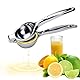 Behiruch Premium Hand Zitronenpresse aus Zinklegierung in Chrom glänzend, Zitruspresse manuell Zitronen Handpresse gross - Metall Zitronensaftpresse für die Küche - Lemon Squeezer Saft Juicer Lime