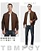 TBMPOY Men's Lightweight Bomber Jackets Light Windbreaker Casual Stylish Fall Golf Zip Up Fashion Dress Business Varsity Dark Coffee XL