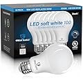 Great Eagle Lighting Corporation 100W LED Light Bulb Equivalent A19 Soft White 3000K Dimmable UL Listed (6 Pack)