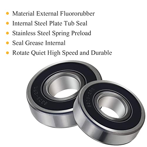 image for Mekar Front Load Washer Tub Ball Bearings Washing Machine Bearing Kit 