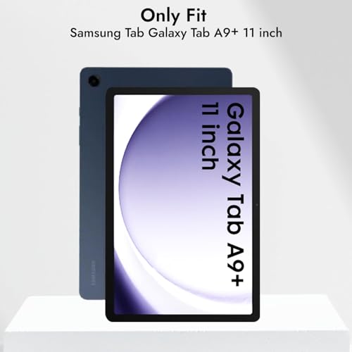 Image of TechTrendz Smart Cover for Samsung Galaxy Tab A9 Plus 11 inch [SM-X210, SM-X215, SM-X216B] Support S Pen Magnetic Attachment Shockproof Trifold Stand Auto Wake /Sleep Flip Cover - Blue
