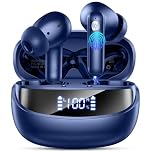 2026 Nerunsa Bluetooth Kopfhörer, Kopfhörer Kabellos Bluetooth 5.4 HiFi Stereo, 50 Std Spielzeit In Ear Kopfhörer mit 6 ENC Noise Cancelling Mics, Ohrhörer mit LED-Anzeige, IP7 Wasserdicht
