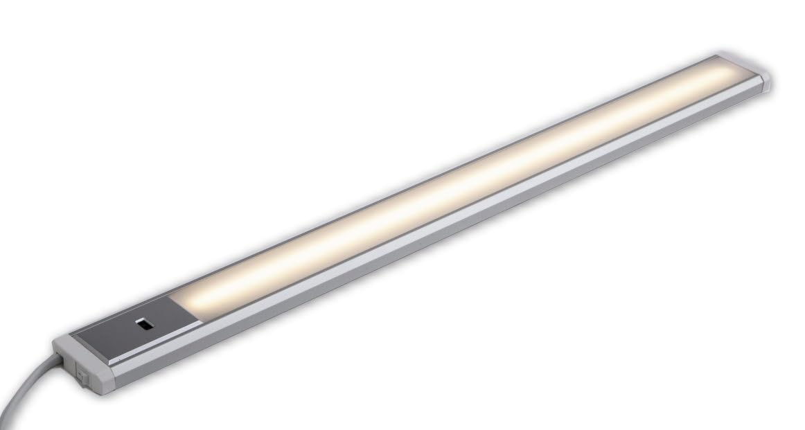 LICHT DISCOUNT LED Küchen Unterbauleuchte Lichtleiste Dimmbar warmweiß 850lm flach 90cm 12W Küchenbeleuchtung mit Sensor Unterschrankleuchte