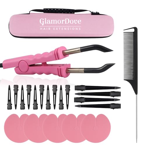 Fer extension cheveux reglable et kit complet protections thermiques