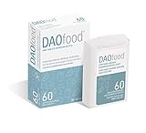 DAOfood - Nahrungsergänzungsmittel DAO-Mangel/Histamin-Intoleranz - Behälter mit 60 effizienten und leicht verdaubaren magensaftresistenten mini Tabletten - DAO-Enzym - Verdauungsenzyme