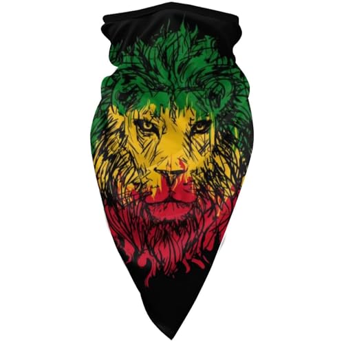 Cache-cou/masque/bandana/cagoule jamaïcain style rasta reggae Judah Lion pour hommes et femmes