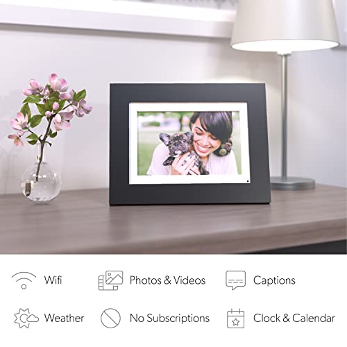 Brookstone PhotoShare 8” Smart Digital Picture Frame, Send Pics from