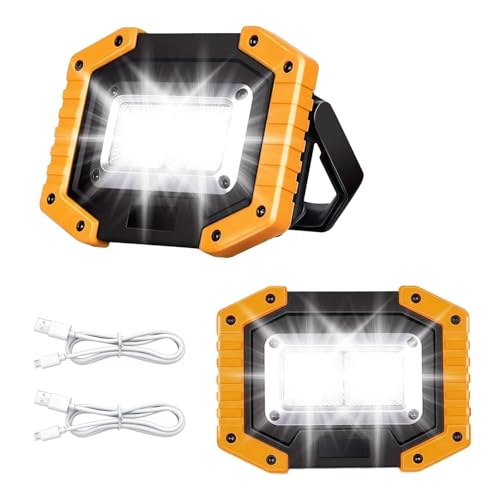 30W LED Akku Strahler Baustrahler Wiederaufladbare Superhell...