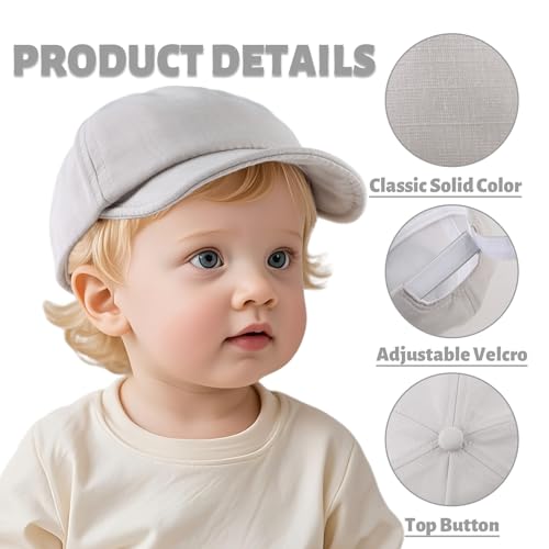 OMUKY Cotton Baby Toddler Hat Sun Protection Toddler Baseball Hat Infant Boys Girls Beach Cap Cute Baby Baseball Cap 3M-18M4