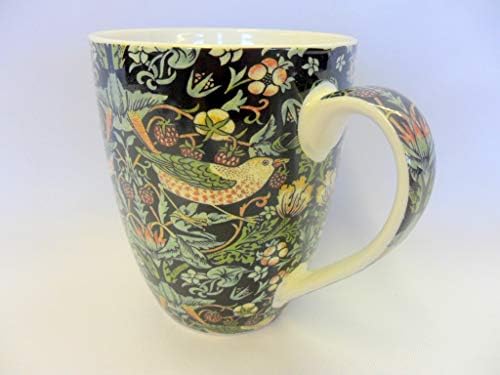 Set of 6 China Mugs in assorted vintage William Morris designs by Heron Cross Pottery Abbeydale Collection