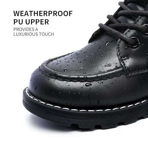 MIXIN Boys Ankle Snow Boots Winter Casual Dress Shoes with Side Zipper for Little/Big Kids3