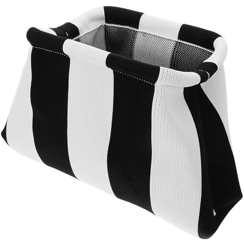 CHICAMPERA Bolsa de Maquillaje Portátil para Viaje Diseño a Rayas, Práctica y Resistente de Poliéster, Adecuado para Mujeres Que Buscan Organización y Estilo