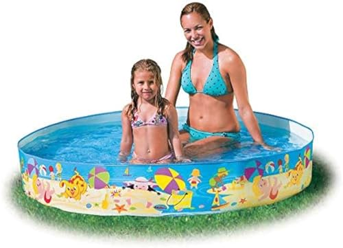 Image of Snapset Bath tub of Without air for Kids /Babies Bathing & Fun at Beach,Home Indoor & Outdoor in Vacation with Easy Setup for Swimming Pool Experience and Enjoyment (5 feet X 10 inches)