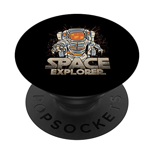 Space Explorer Astronauta Universo Galassia Pianeti Luna Rocket PopSockets PopGrip Intercambiabile