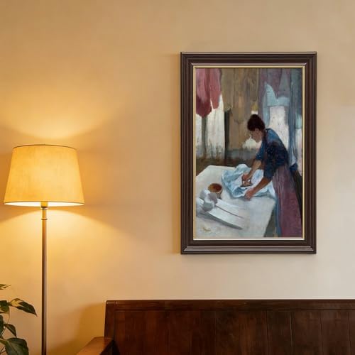 Impression sur toile Edgar Degas Repasseuse 20x30cm - 4