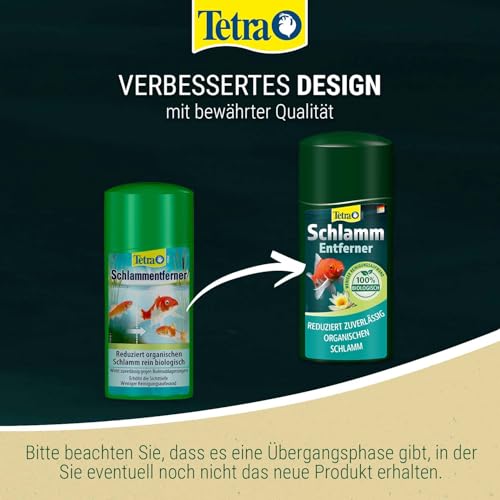 Tetra Pond Schlammentferner - reduziert Schlamm in Gartenteichen, wirkt rein biologisch, 500 ml