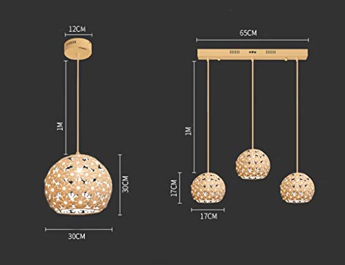 Lustre 3 têtes en cristal GZ Décoration pour bar et restaurant moderne