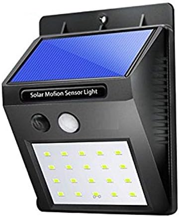 Heypex SOS_L4 LED Solar Power PIR Motion Sensor Wall Light 20 LED Outdoor Waterproof Energy Saving Street Yard Path Home Garden Security Lamp (Assorted Colour)