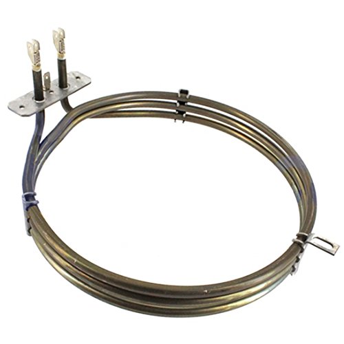 Spares2go 3 Gire Elemento calefactor para Westinghouse Ventilador Horno/Cocina (2500 W)