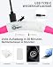 Joytale Leuchthalsband Hund USB Aufladbar Hundehalsband Leuchtend für Große Mittel Kleine Hunde und Welpe, Led Halsband mit 3 Modi für Sicherheit, Rosa