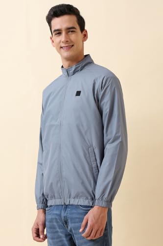 Image of Allen Solly Men's Regular Fit Solid Windcheater Jacket