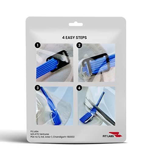 Image of No Tie Shoelaces for Kids and Adult - Elastic Flat Shoelaces for Sneakers, Boots, Board Shoes, Casual Shoes - One Size Fits All - Pack of 1 Pair (Blue)