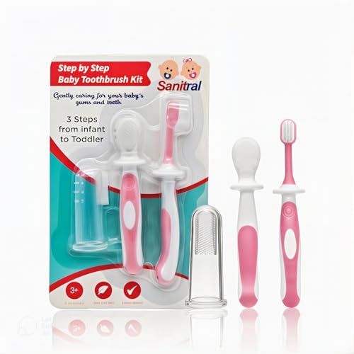Sanitral S3P Baby'S First Toothbrush Kit -Step cover