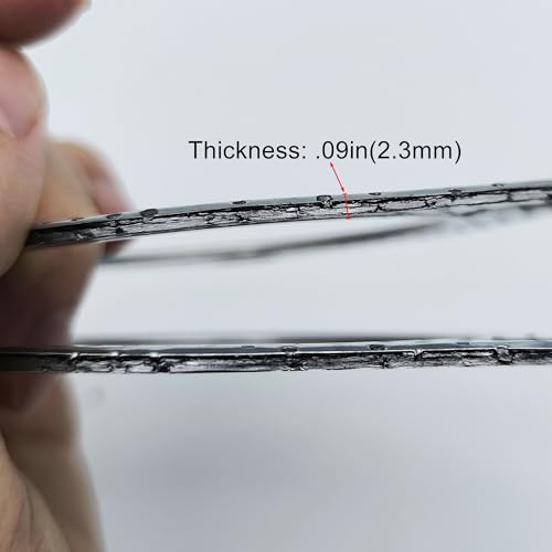 Image of 2.5 Inch Exhaust Gasket 3-Bolt 63.5mm Flange High Temperature Graphite w /Fire Ring Replacement 2 Pcs