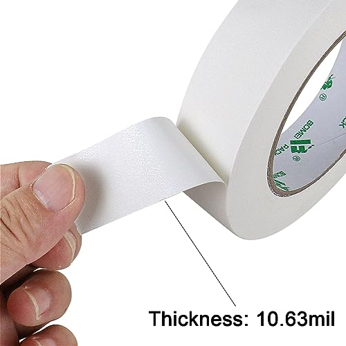 Image of BOMEI PACK White Gaffer Tape, Matte Non-Reflective, 1inch x 60yds No Residue Hand Tear Self-Adhesive Gaffer Tape for Labeling, Cable, Stage, Photo Studio, Painters and Duct Repair, 1 Pack