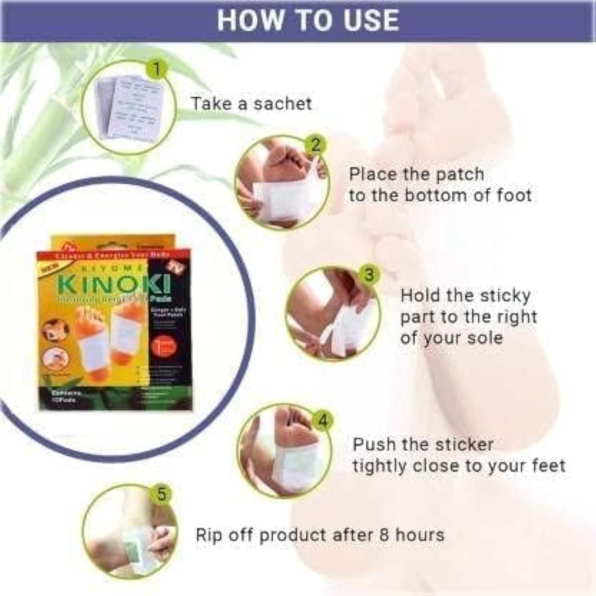 Detox Foot Patches for Relaxation and Refreshing Foot Care