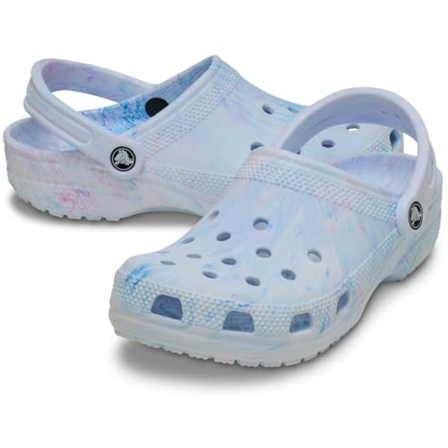 Image of Crocs Unisex Adult Classic Marbled Tie-dye Clogs