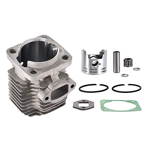 GOOFIT Remplacement pour Cylindre et Piston 47cc Kit de Montage Remplacement pour Moteur à 2 Temps Mini Quad Moto Moteur Chemises Culasses de Cylindre