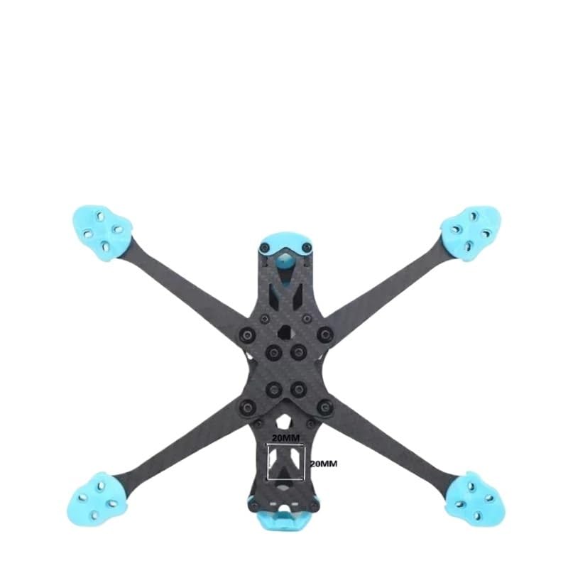 Spare parts Marco de cuadricóptero de fibra de carbono de 7 pulgadas Compatible con 5 6 7 pulgadas HD/DC O3 / DC HD FPV RC Racing Drone(APEXHD7inchprintout)