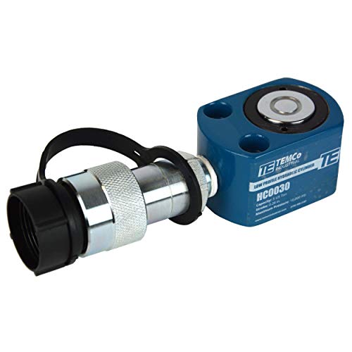 Image of TEMCo HC0030 Low Profile Height Hydraulic Cylinder Puck 5 Ton, 0.28 inch Stroke (Optional Tonnages Availiable)