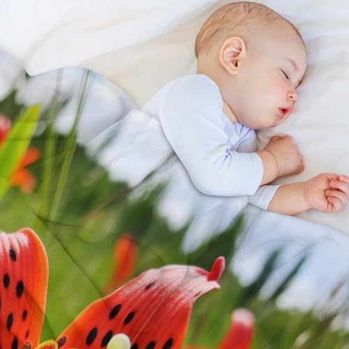 Couverture polaire flannel fleur extra doux et lavable en machine