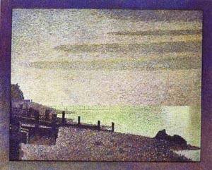 Peinture à l'huile de Honfleur Seurat pour créer une ambiance marine et apaisante chez vous