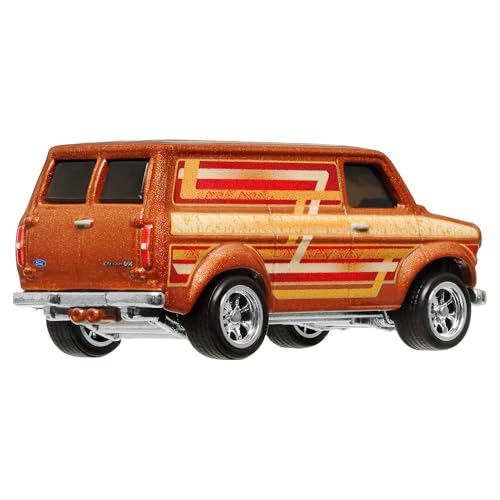 Image of Hot Wheels Boulevard Ford Transit SuperVan Boulevard Vehicle Toy (Orange)