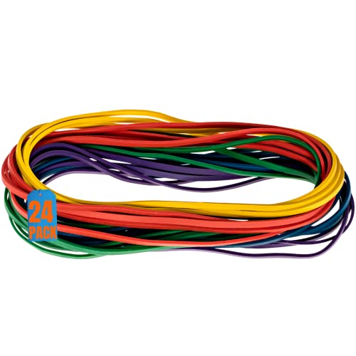 Image of 1InTheOffice Large Big Rubber Bands, 24 /Pack