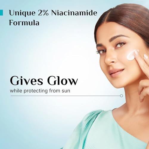 Pilgrim 2% Niacinamide Glow Sunscreen SPF 50 +++ for men and women with Spanish Squalane | Enhances Glow, Broad spectrum, Non-greasy, No white cast... - Image 4