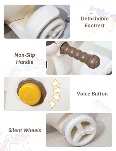 image for LLParty 4 in 1 Rocking Horse for Toddlers 1-3 Years Old, Baby Rocking 