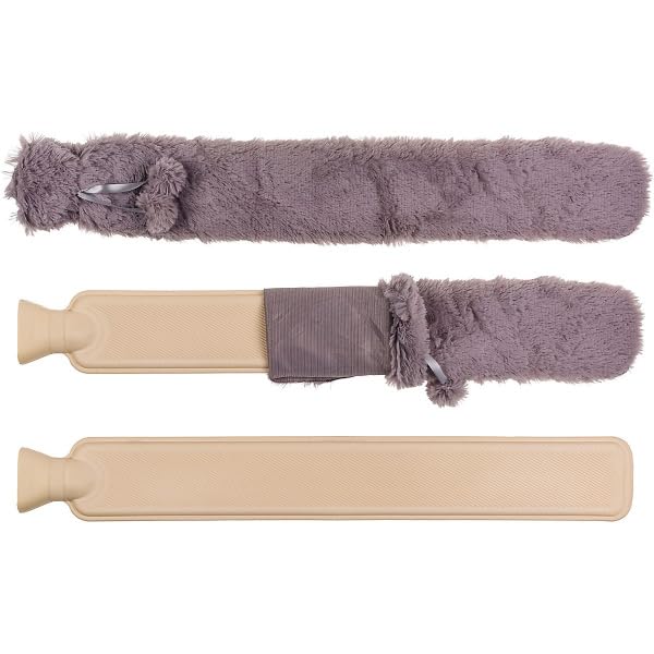 Bouillotte longue beige-gris Le pack confort XXL