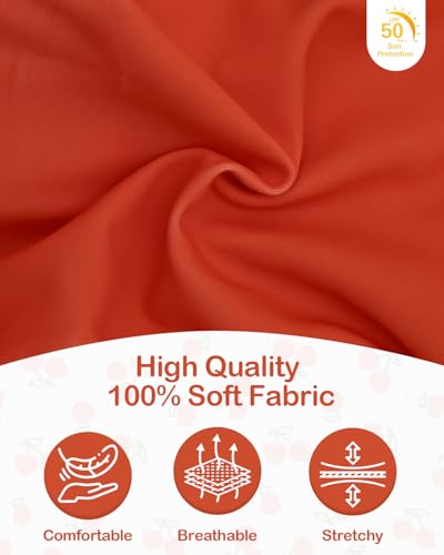 Image of CuteBone Dog Dress for Small Dogs Girl, Cherry Summer Dresses with Bow & Ruffle Sleeve, UPF50+ Sun Protection, Cute Pet Clothes for Puppy for Birthday Wedding Party Beach ZSFX06XXS