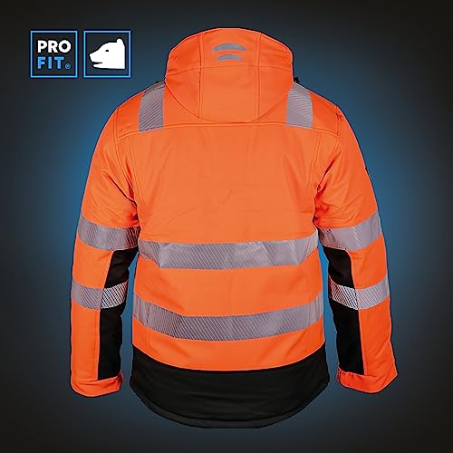 Warnschutzjacke PRO FIT Winter Softshell für optimale Sichtbarkeit